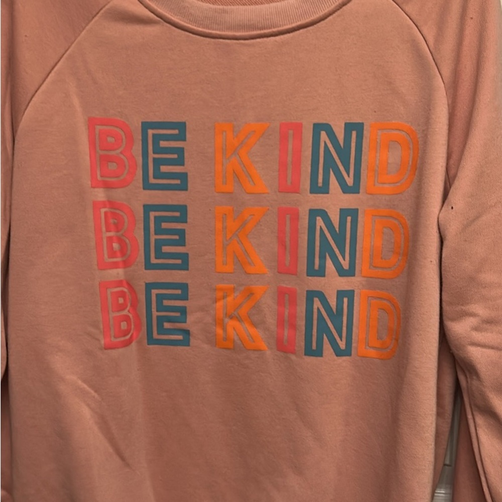 Ladies Be Kind' Graphic Sweatshirt - Peach